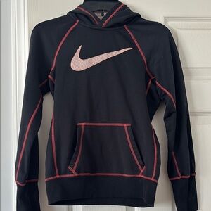 Nike Therma Fit Black and Pink Hoodie